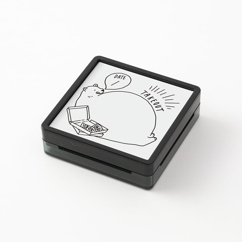 Midori Pre-Inked Stempel Paintable Stamp pre-inked Take Out bei Nauli and Stories