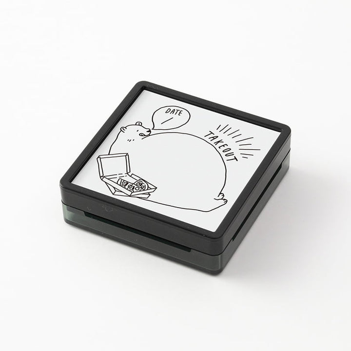 Midori Pre-Inked Stempel Paintable Stamp pre-inked Take Out bei Nauli and Stories