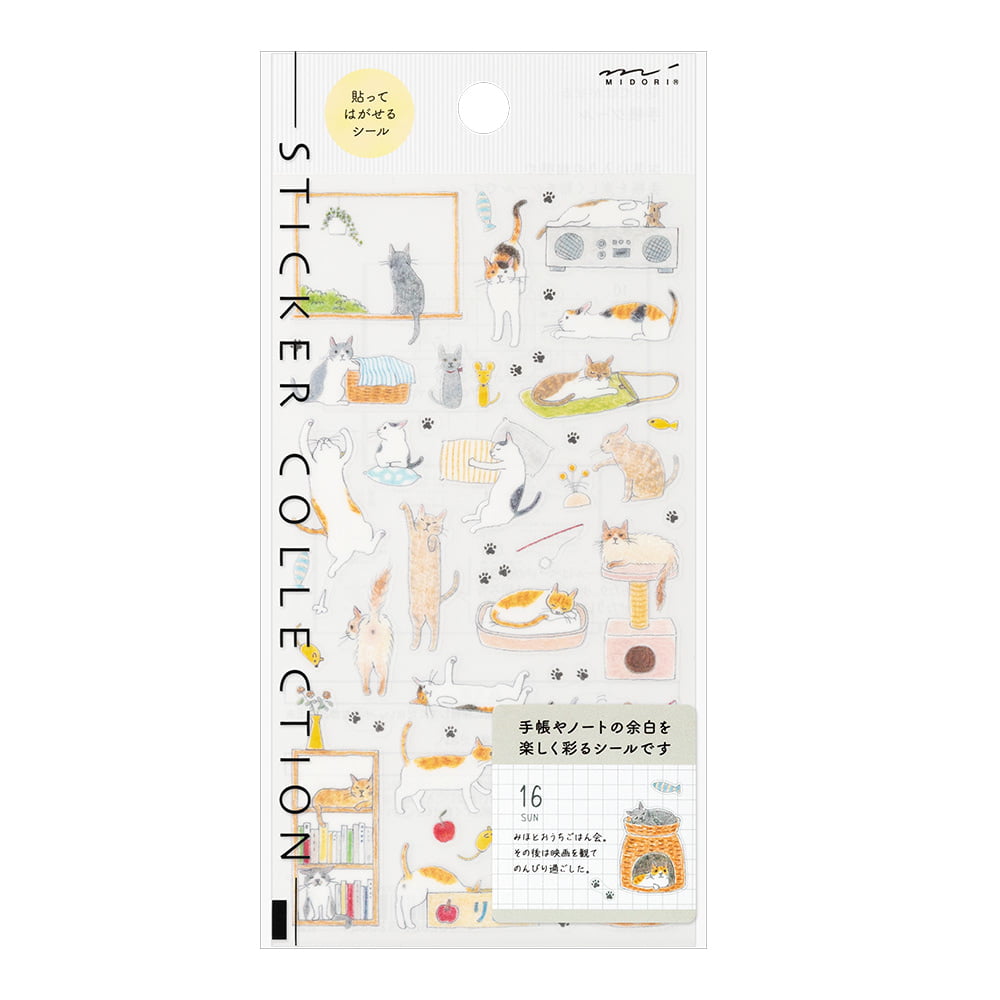 Midori Sticker Sticker Cat Medium bei Nauli and Stories