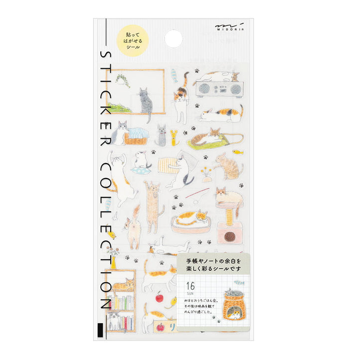 Midori Sticker Sticker Cat Medium bei Nauli and Stories