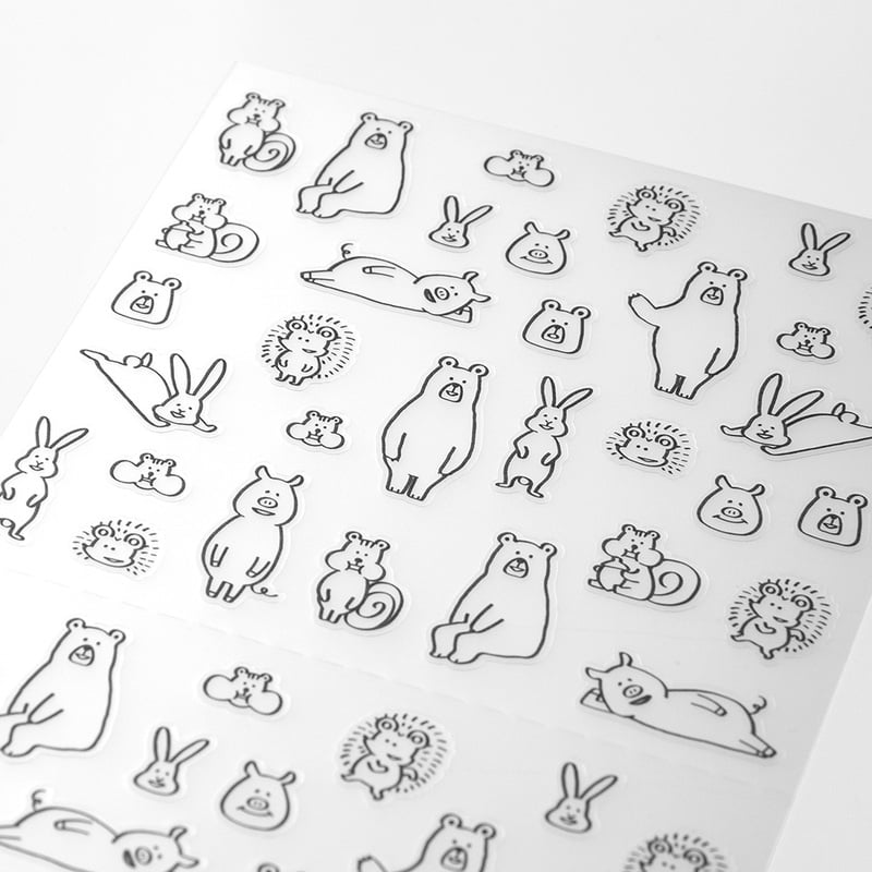 Midori Sticker Sticker Chat Forest Animals bei Nauli and Stories