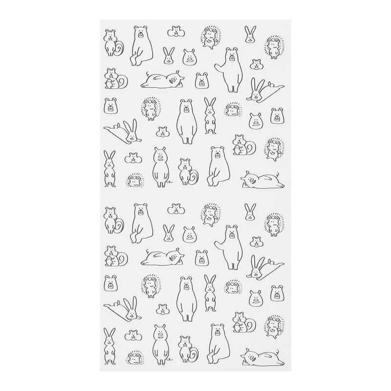 Midori Sticker Sticker Chat Forest Animals