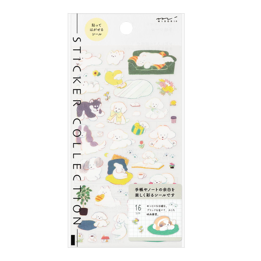 Midori Sticker Sticker Dog Colour bei Nauli and Stories