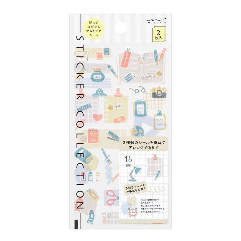 Midori Sticker Sticker Two Sheets Stationery