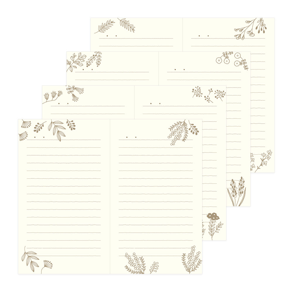 Midori Tagebuch Daily Diary 1 Day 1 Page Flower - My Stories and Memories bei Nauli and Stories