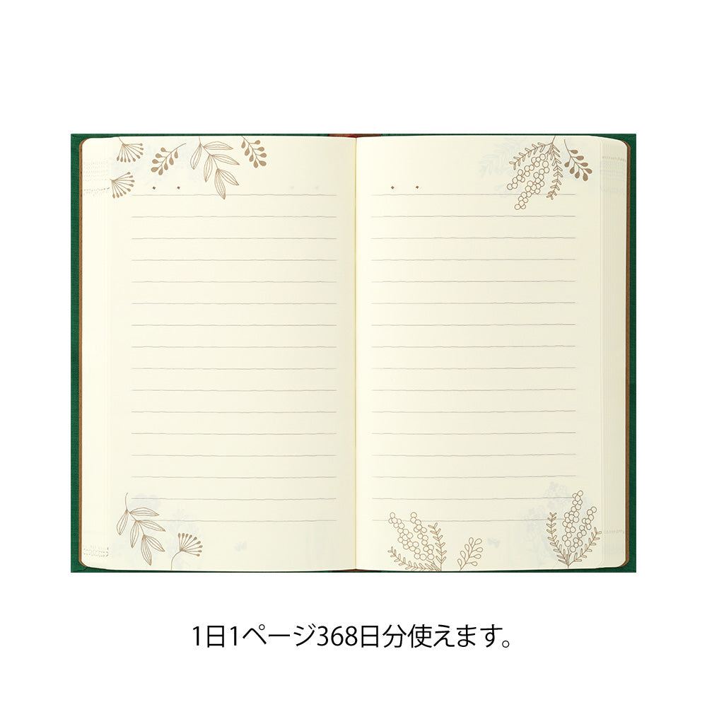Midori Tagebuch Daily Diary 1 Day 1 Page Flower - My Stories and Memories bei Nauli and Stories