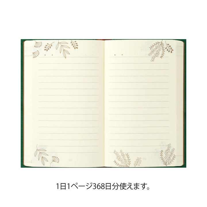 Midori Tagebuch Daily Diary 1 Day 1 Page Flower - My Stories and Memories bei Nauli and Stories