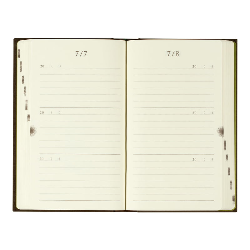 Midori Tagebuch Daily Diary 3 Years Gate Brown bei Nauli and Stories