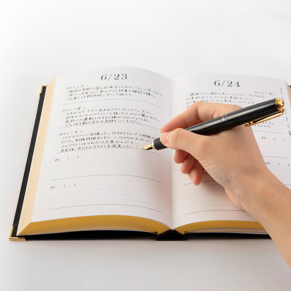 Midori Tagebuch Daily Diary 5 Years Black bei Nauli and Stories