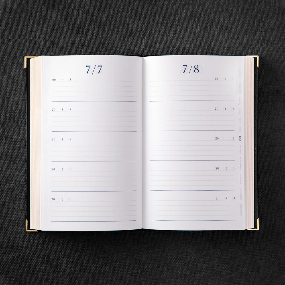 Midori Tagebuch Daily Diary 5 Years Black bei Nauli and Stories