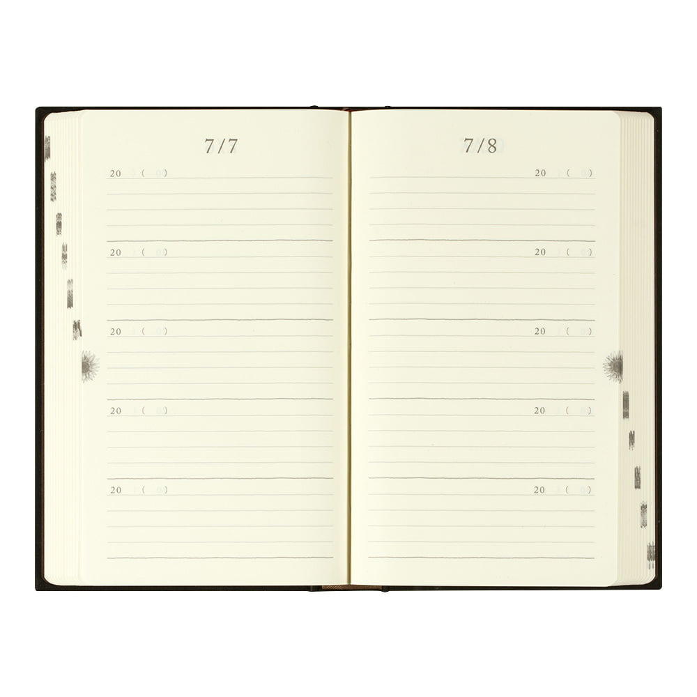 Midori Tagebuch Daily Diary 5 Years Gate Black bei Nauli and Stories