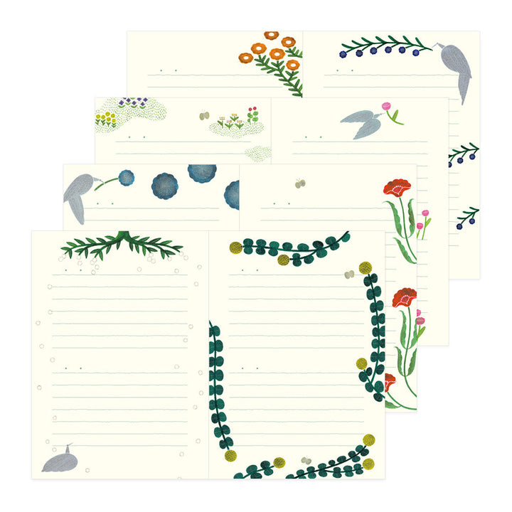 Midori Tagebuch Diary Soft Flower & Bird - Tagebuch bei Nauli and Stories