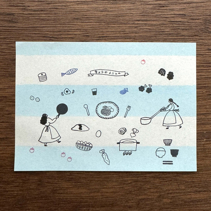 Mizushima Stempel necktie × mizushima JIZAI Clear Stamp BOX Motif set Everyday Meals bei Nauli and Stories