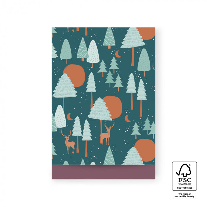 Geschenkverpackung Geschenktüten Geschenktüten Flachbeutel - Weihnachtswald II bei Nauli and Stories