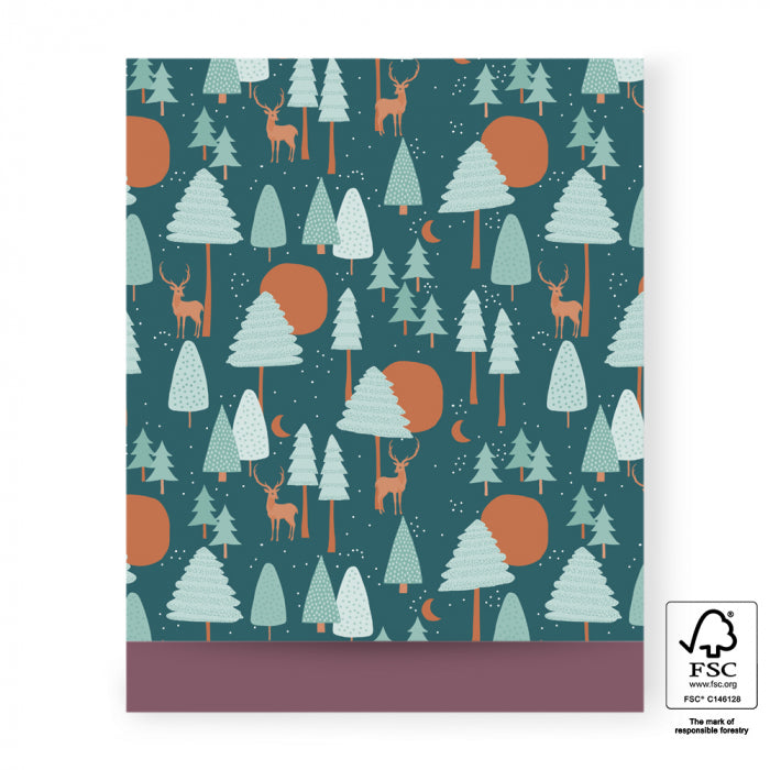 Geschenkverpackung Geschenktüten Geschenktüten Flachbeutel - Weihnachtswald II bei Nauli and Stories
