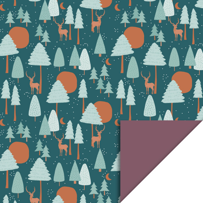 Geschenkverpackung Geschenktüten Geschenktüten Flachbeutel - Weihnachtswald II bei Nauli and Stories