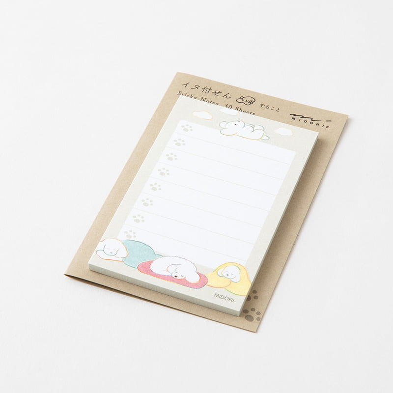 Midori Haftnotizzettel Sticky Notes To Do Dog Gray bei Nauli and Stories