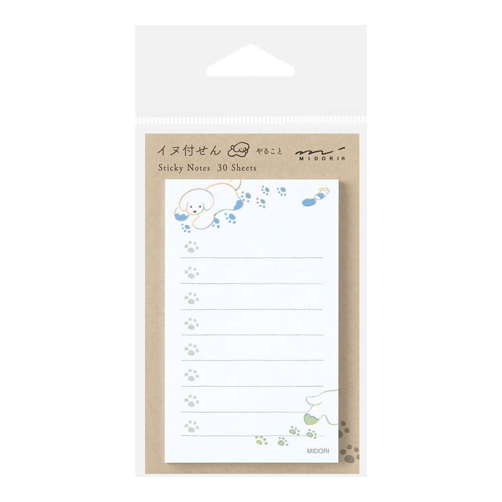 Midori Haftnotizzettel Sticky Notes To Do Dog White bei Nauli and Stories