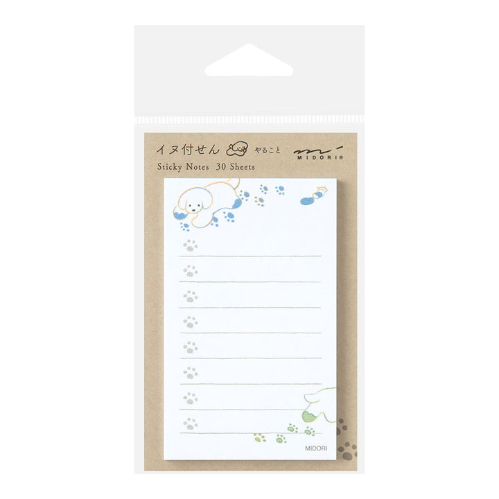 Midori Haftnotizzettel Sticky Notes To Do Dog White bei Nauli and Stories