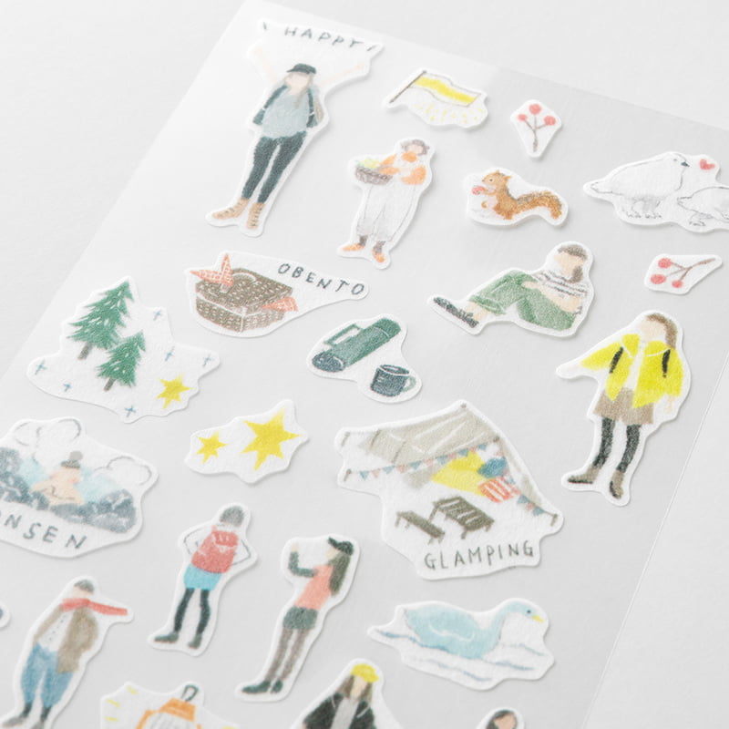 Midori Sticker Sticker Collection 2 Blatt - Going Out bei Nauli and Stories