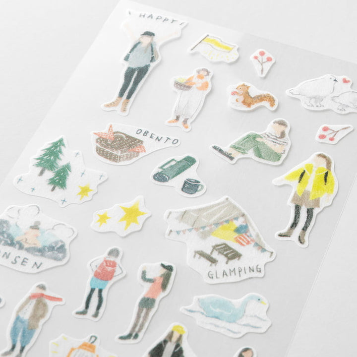 Midori Sticker Sticker Collection 2 Blatt - Going Out bei Nauli and Stories