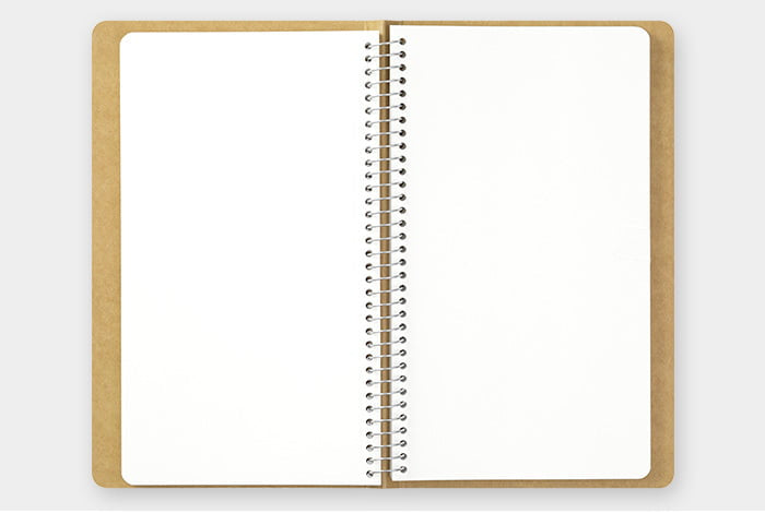 Traveler's Company Notizbuch TRC SPIRAL RING NOTEBOOK A5 Slim MD White bei Nauli and Stories