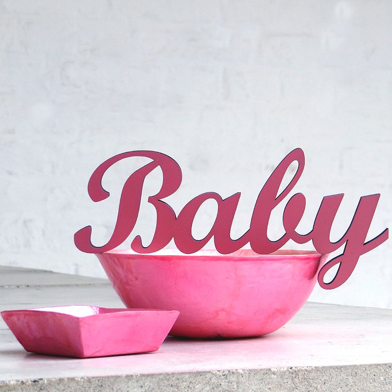 NoGallery Schriftzug Baby - 3D Schriftzug bei Nauli and Stories