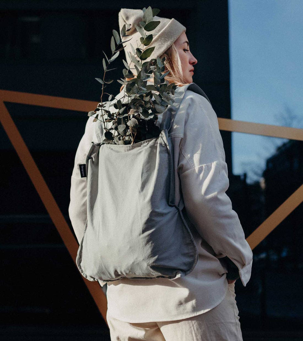 Notabag Einkaufstasche Notabag - Rucksack / Tasche - grau bei Nauli and Stories