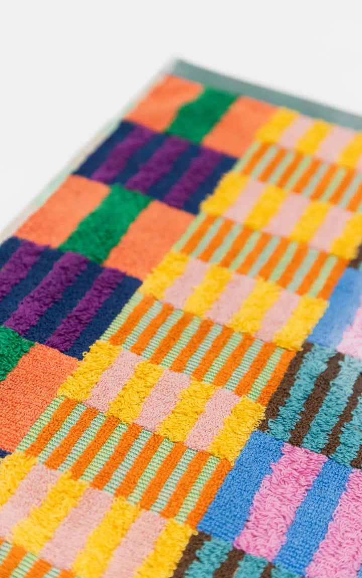 Odds & Ends Badematte Frottee Badematte Tulip Quilt #49, 60 × 80 cm bei Nauli and Stories