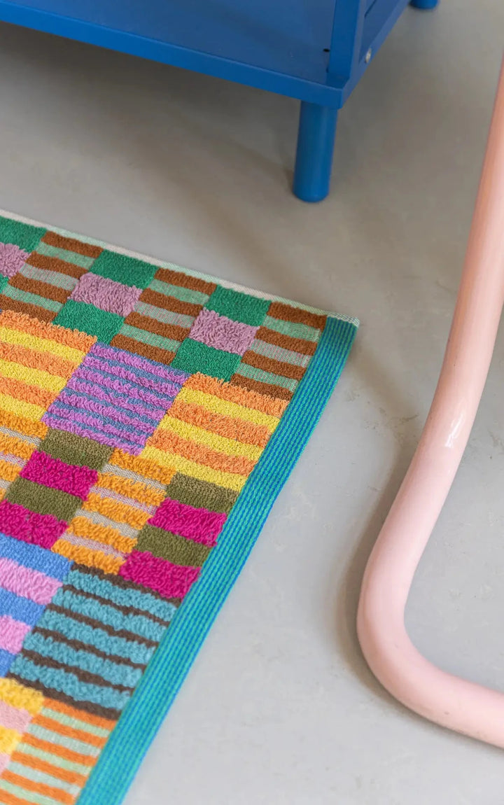 Odds & Ends Badematte Frottee Badematte Tulip Quilt #49, 60 × 80 cm bei Nauli and Stories