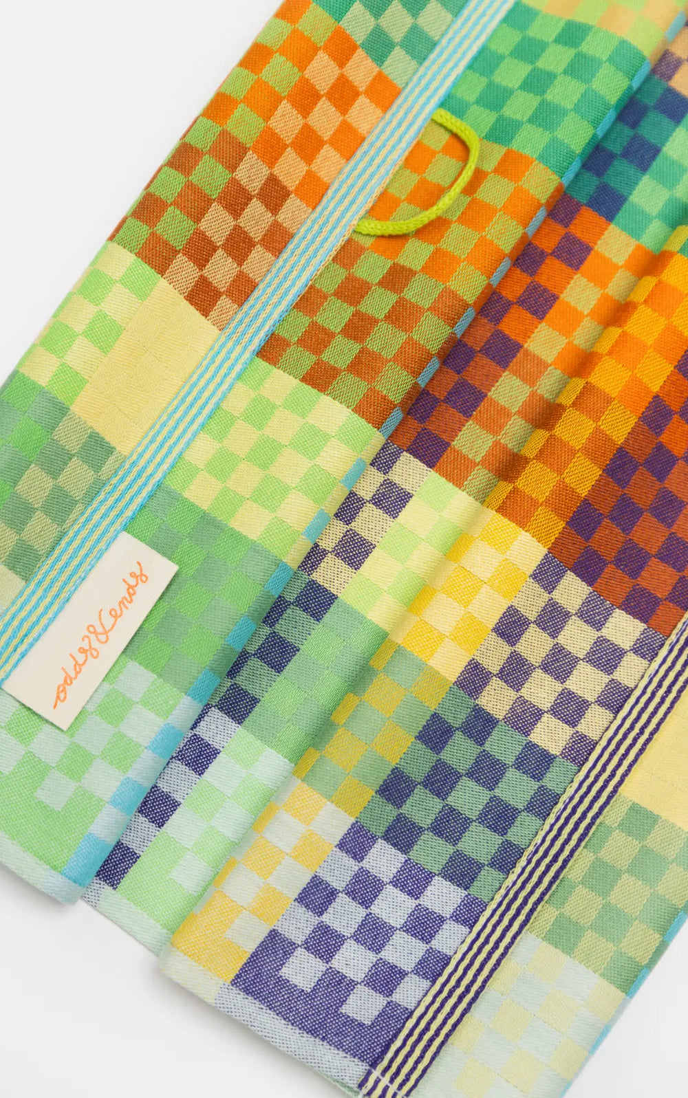 Odds & Ends Geschirrtücher Geschirrtuch aus Baumwolle Checkered Check #57B, 50 × 70 cm bei Nauli and Stories