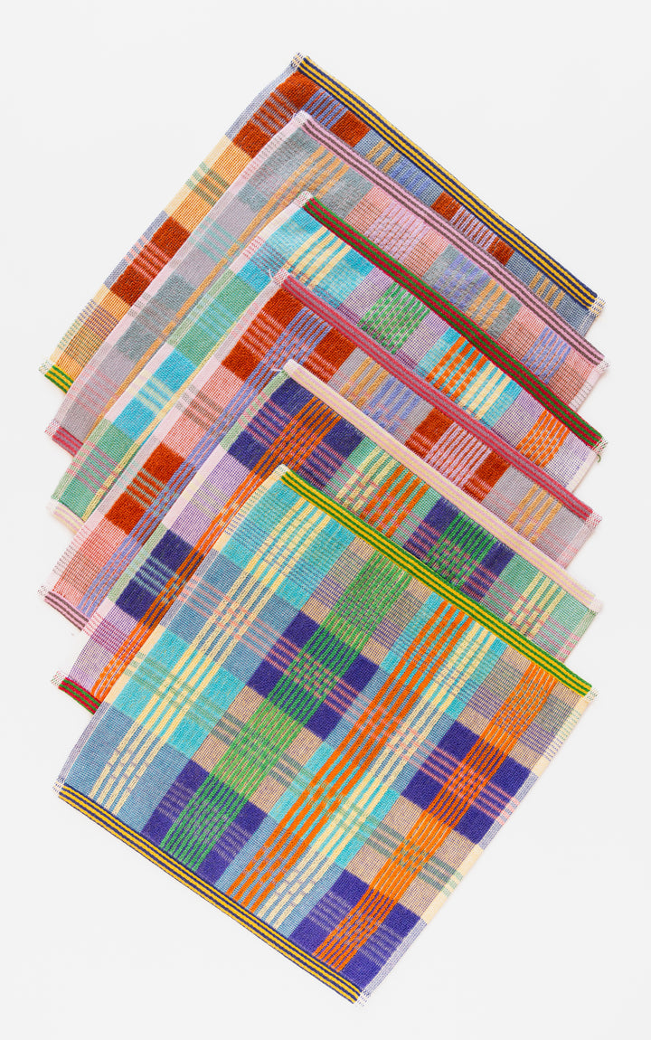 Odds & Ends Handtücher 2er Pack- saugfähige Baumwoll- Handtücher  #43 Wild Weave 30x30cm bei Nauli and Stories