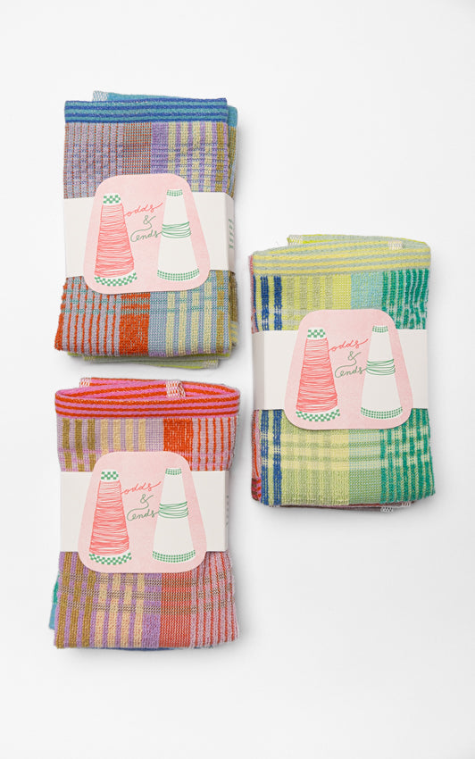 Odds & Ends Handtücher 2er Pack- saugfähige Baumwoll- Handtücher #64 Wild Weave, 30x30cm bei Nauli and Stories