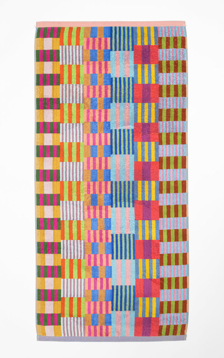 Odds & Ends Handtücher Frottee-Badetuch #73 Tulip Quilt 60x120cm bei Nauli and Stories