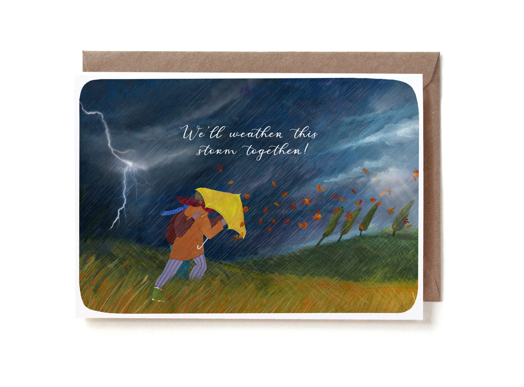 Nauli  Grußkarte - We'll weather this Storm together!