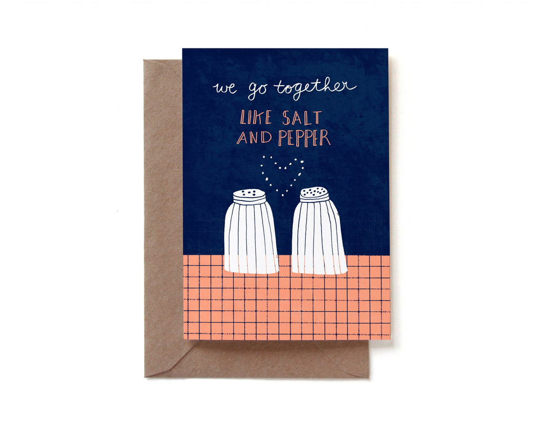 REDDISH DESIGN Liebe Grußkarte Love Salt & Pepper