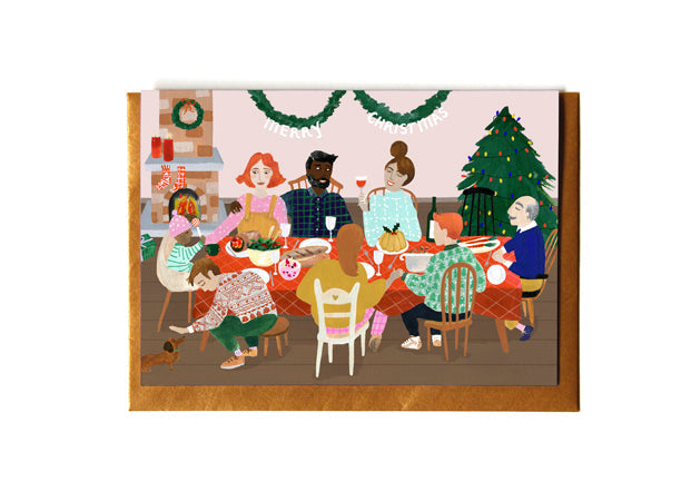 REDDISH DESIGN Weihnachten Weihnachtskarte Dinner