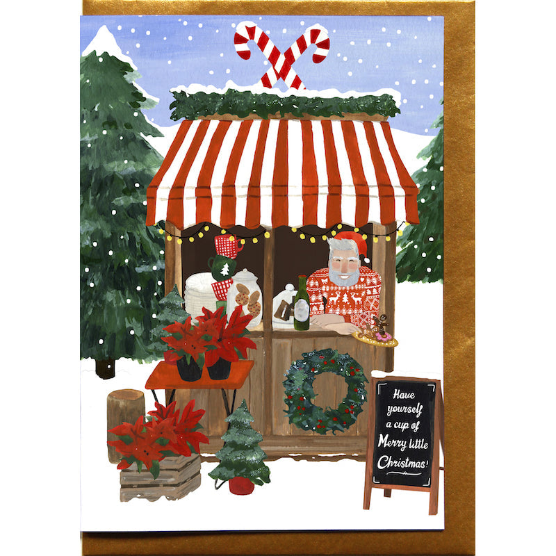 Reddish Design Weihnachten Weihnachtskarte Marktstand bei Nauli and Stories