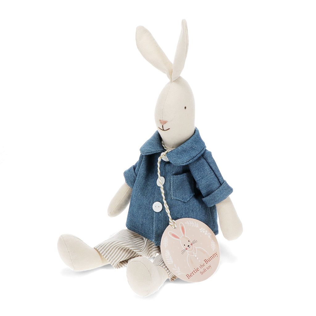 Rex London Stofftiere Stofftier Hase im blauen Anzug bei Nauli and Stories