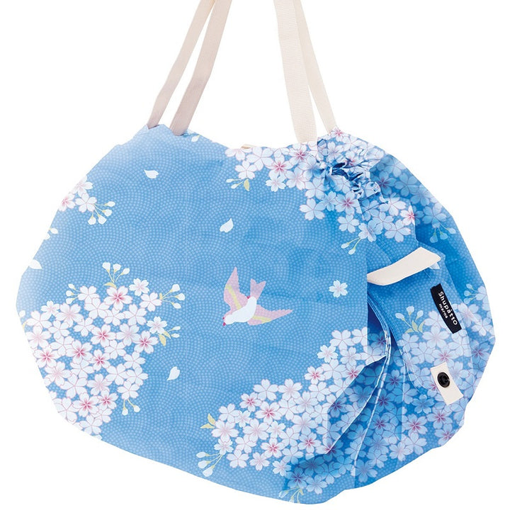 Shupatto Einkaufstasche Falttasche Shupatto M - Hana Ni Tori - medium bei Nauli and Stories