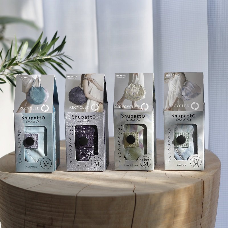 Shupatto Einkaufstasche Falttasche Shupatto  -  Muster Crystal Shores - M bei Nauli and Stories