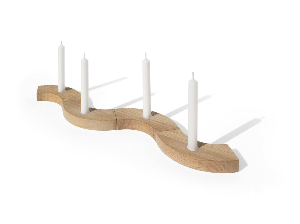 sidebyside Adventskranz aus Holz bei Nauli and Stories
