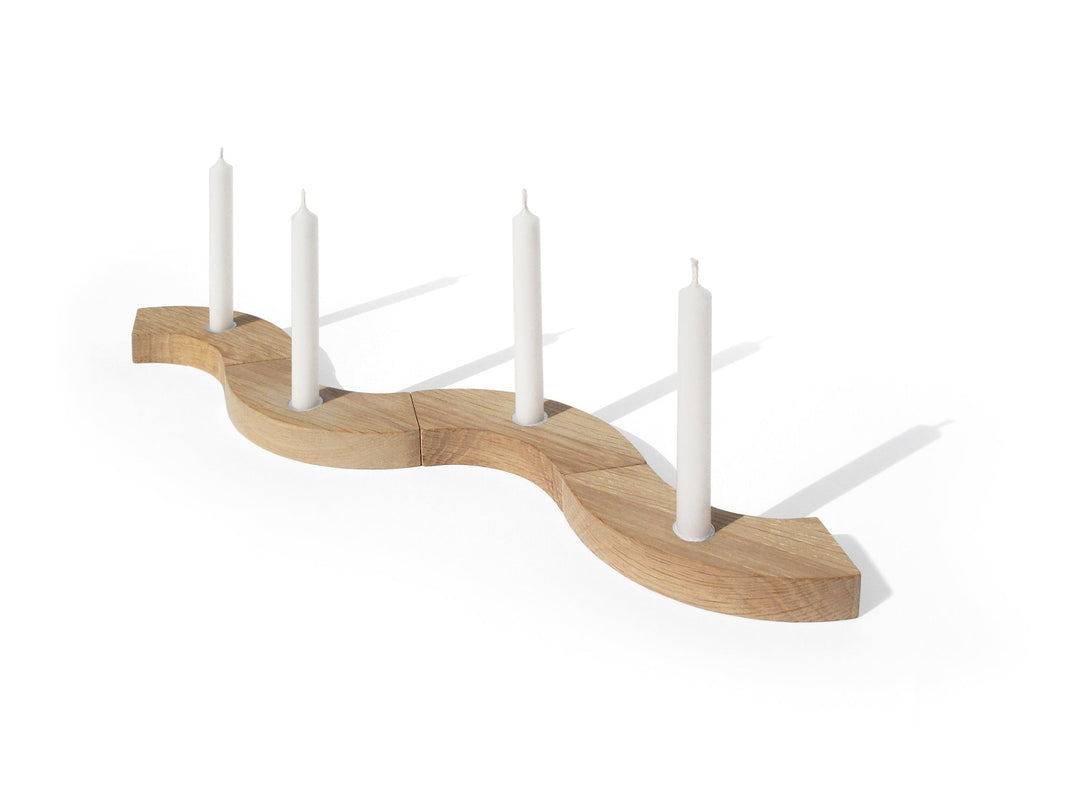 sidebyside Adventskranz aus Holz bei Nauli and Stories