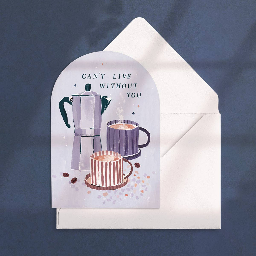 Sister Paper Co. Valentinskarte Grußkarte Valentinstag  - Coffee Lover bei Nauli and Stories