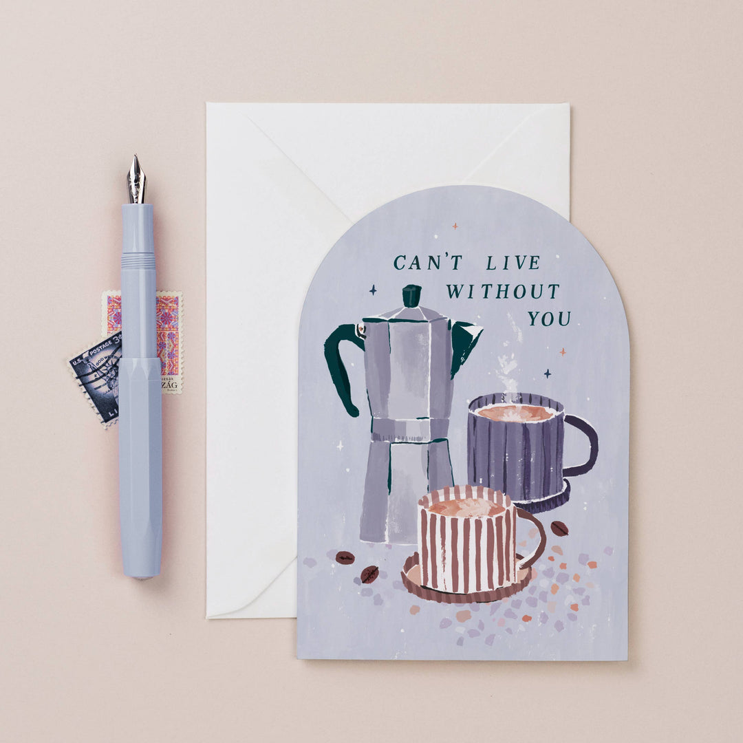Sister Paper Co. Valentinskarte Grußkarte Valentinstag  - Coffee Lover bei Nauli and Stories
