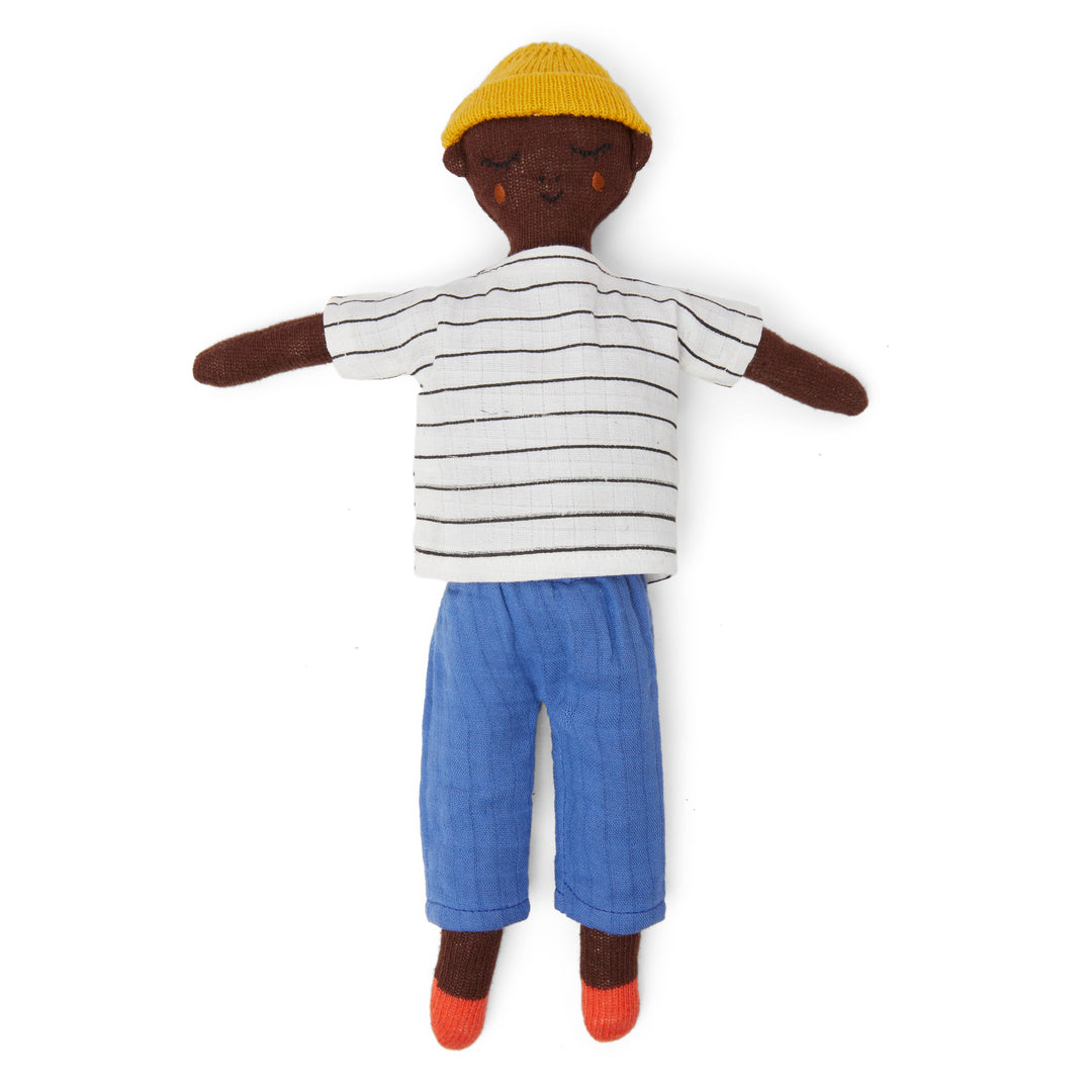 Sophie Home Puppe Puppe aus Baumwollstrick |  Buddy Cobalt bei Nauli and Stories