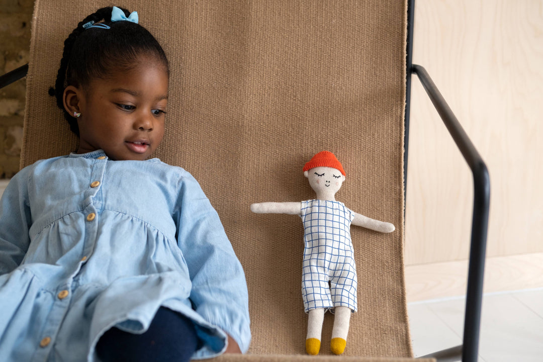 Sophie Home Puppe Cotton Knit Stuffed Soft Toy Doll: Buddy Grid bei Nauli and Stories