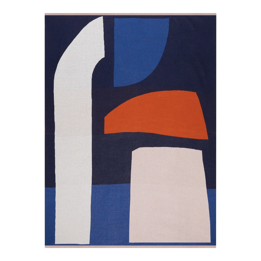 Sophie Home Sofadecke Sofadecke aus Baumwolle Form Navy bei Nauli and Stories