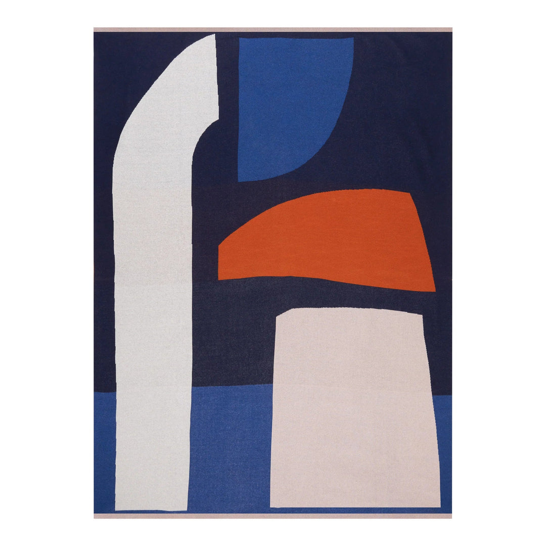 Sophie Home Sofadecke Sofadecke aus Baumwolle Form Navy bei Nauli and Stories