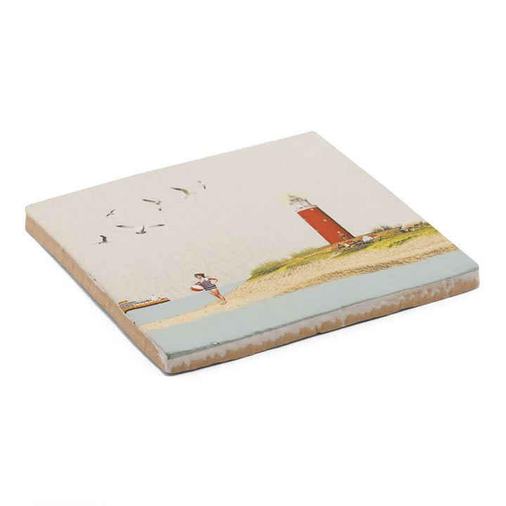 StoryTiles StoryTiles 10x10cm Back on Texel - Leuchtturm - StoryTiles bei Nauli and Stories